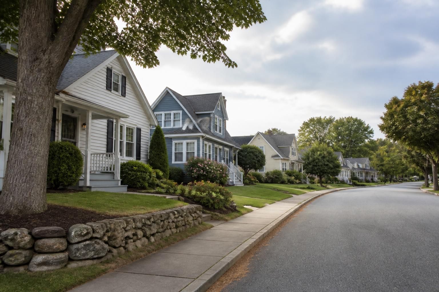 Wakefield residential street with modest homes.